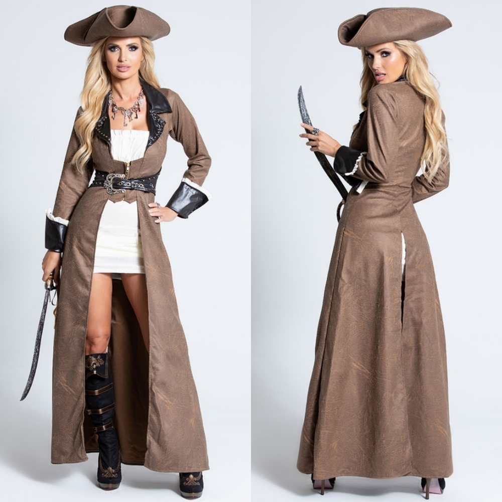 NEW Roma Deluxe Pirate Captain 3 Piece Costume Set Yandy Size XL